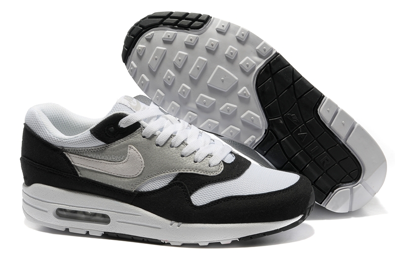 Nike Air Max 87 For Mens Black White Shoes - Click Image to Close